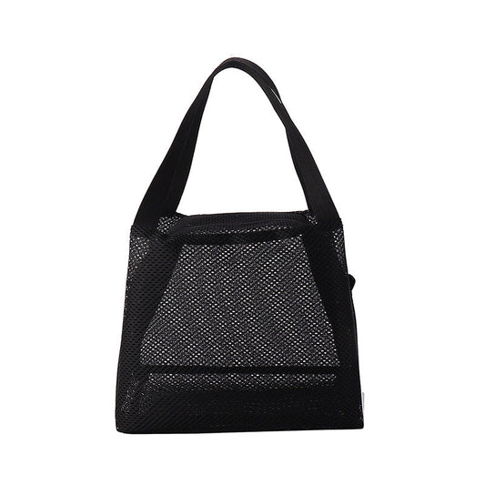 Solid Color Portable Simple Handbag