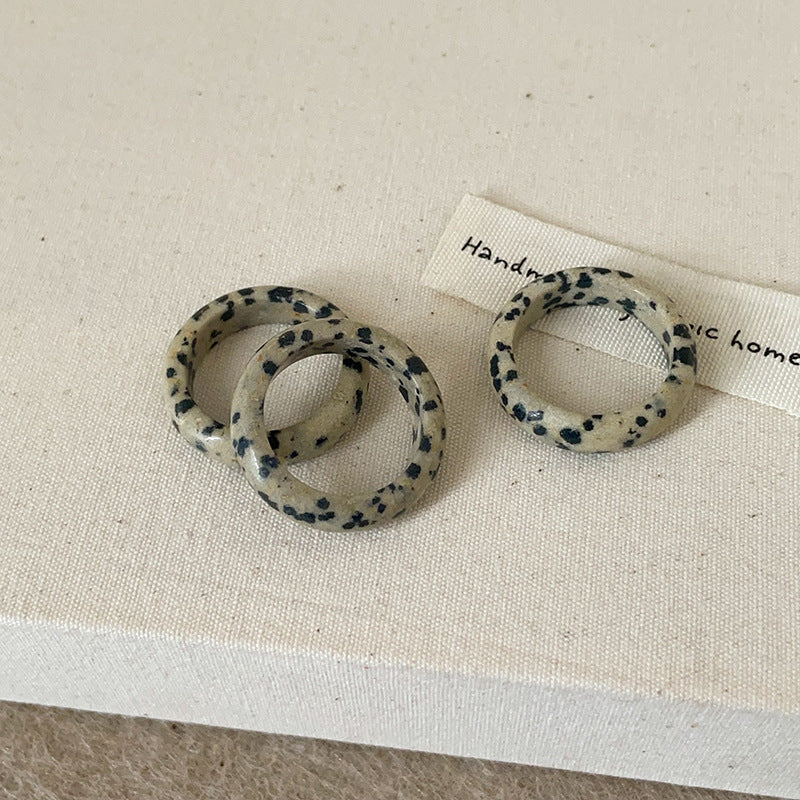 Simple Versatile Natural Crystal Rings