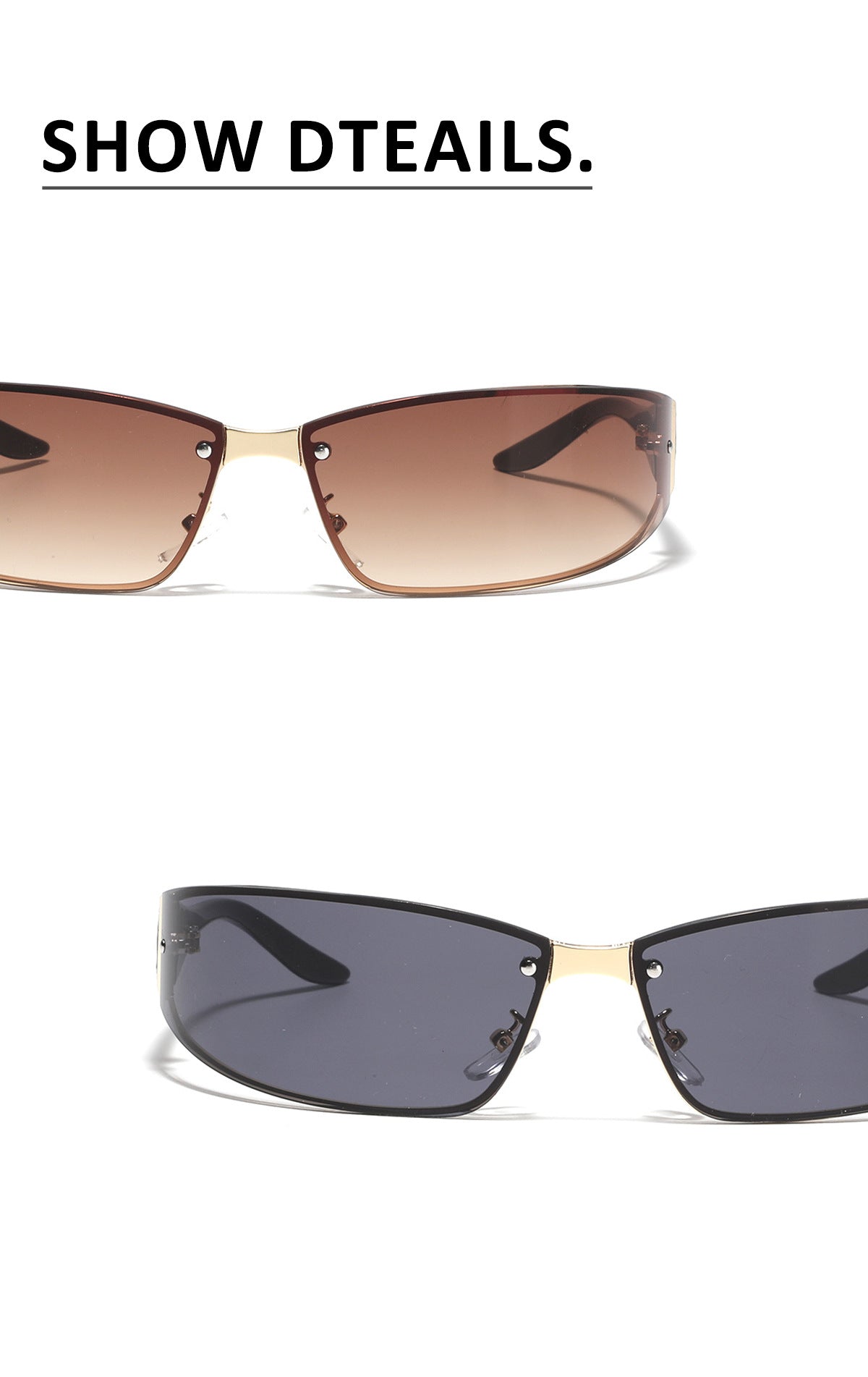 Punk Vintage Leopard Print Sunglasses