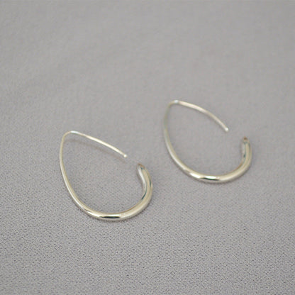 Trendy Geometric Teardrop Hoop Earrings