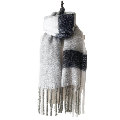 Patchwork Color Tassel Scarves