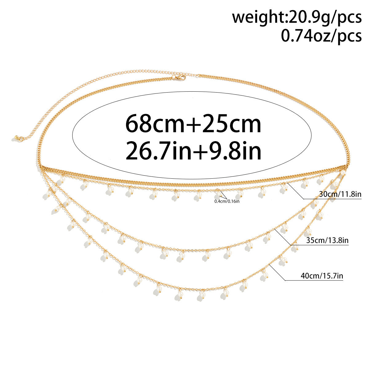 Sexy Star Peral Butterfly Chain