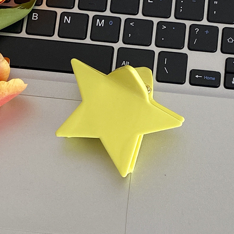 Colorful Cute Solid Color Star Hair Claws
