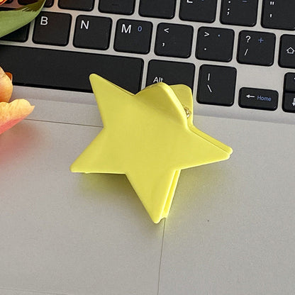 Colorful Cute Solid Color Star Hair Claws