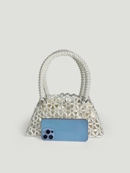 Hollow Out Sparkling Beads Handbags