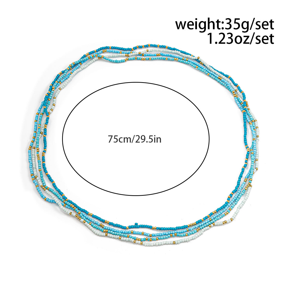 Colorful Beach Sexy Stretch Beaded Waist Chain