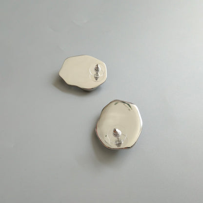 Minimalist Irregular Stone Stud Earrings