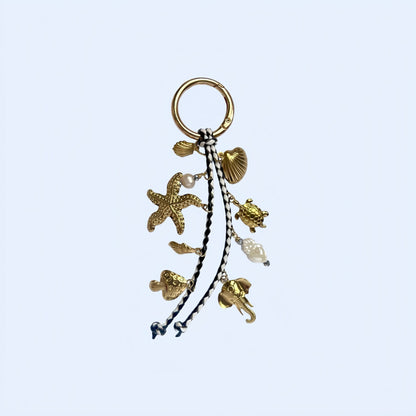 Retro Ocean Pendant Braided Bag Charms