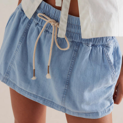 Casual Denim Pocket Dressy Shorts