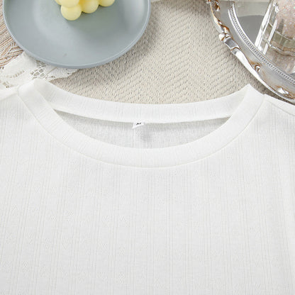 Elegant Long Sleeve Ruffled Pajamas Set