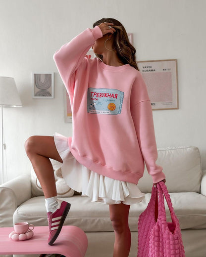 Vintage Street Cute Loose Hoodie