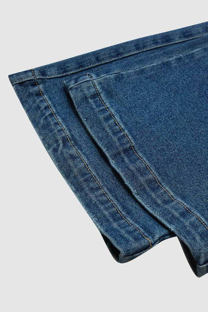 Vintage Mid Waist Loose Straight Leg Jeans