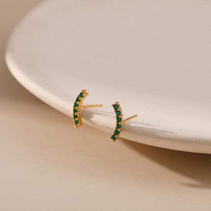 Simple Corlorful Turquoise Stud Earrings