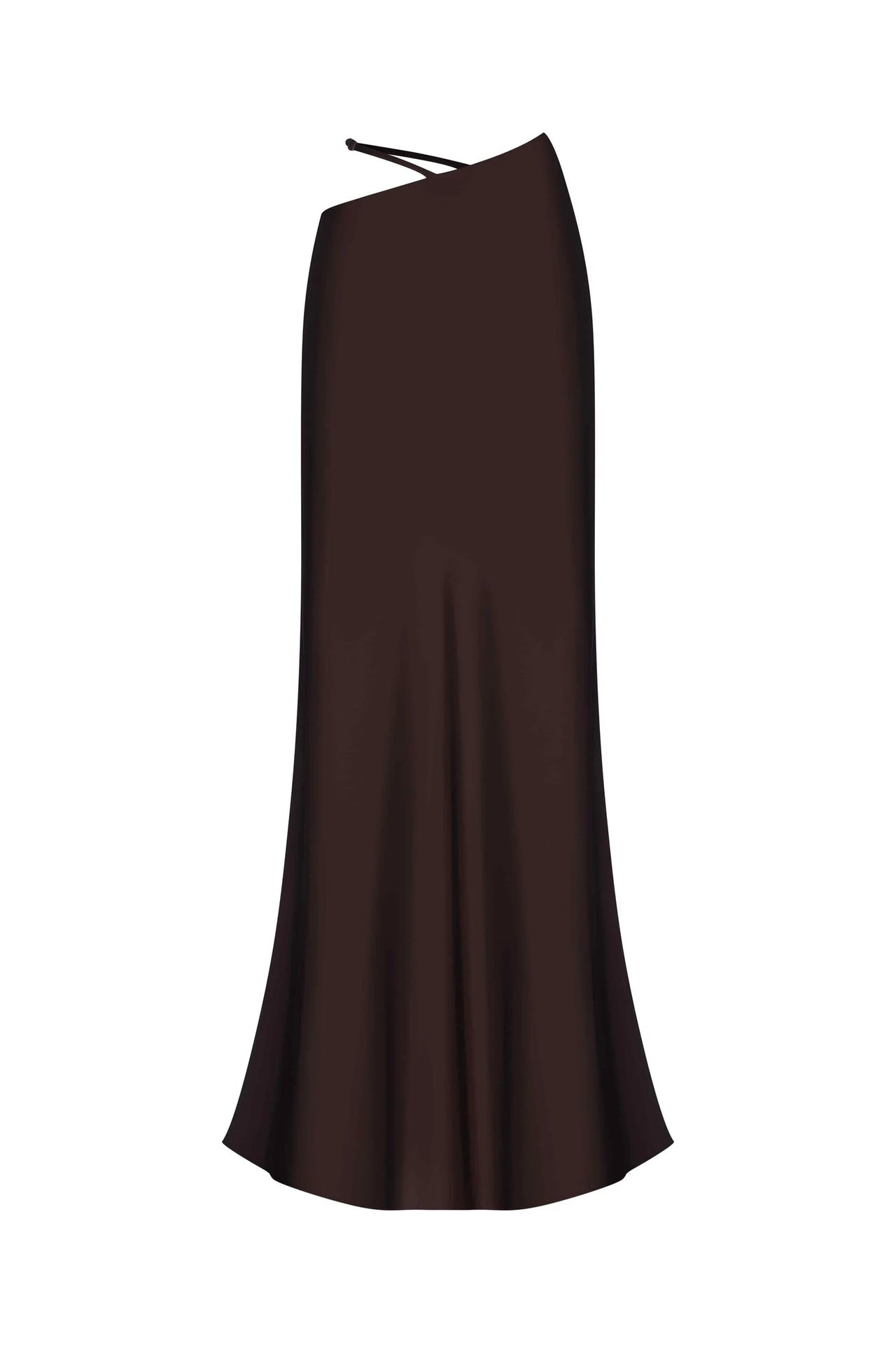 Solid Color Hip Wrap Soft Maxi Skirts