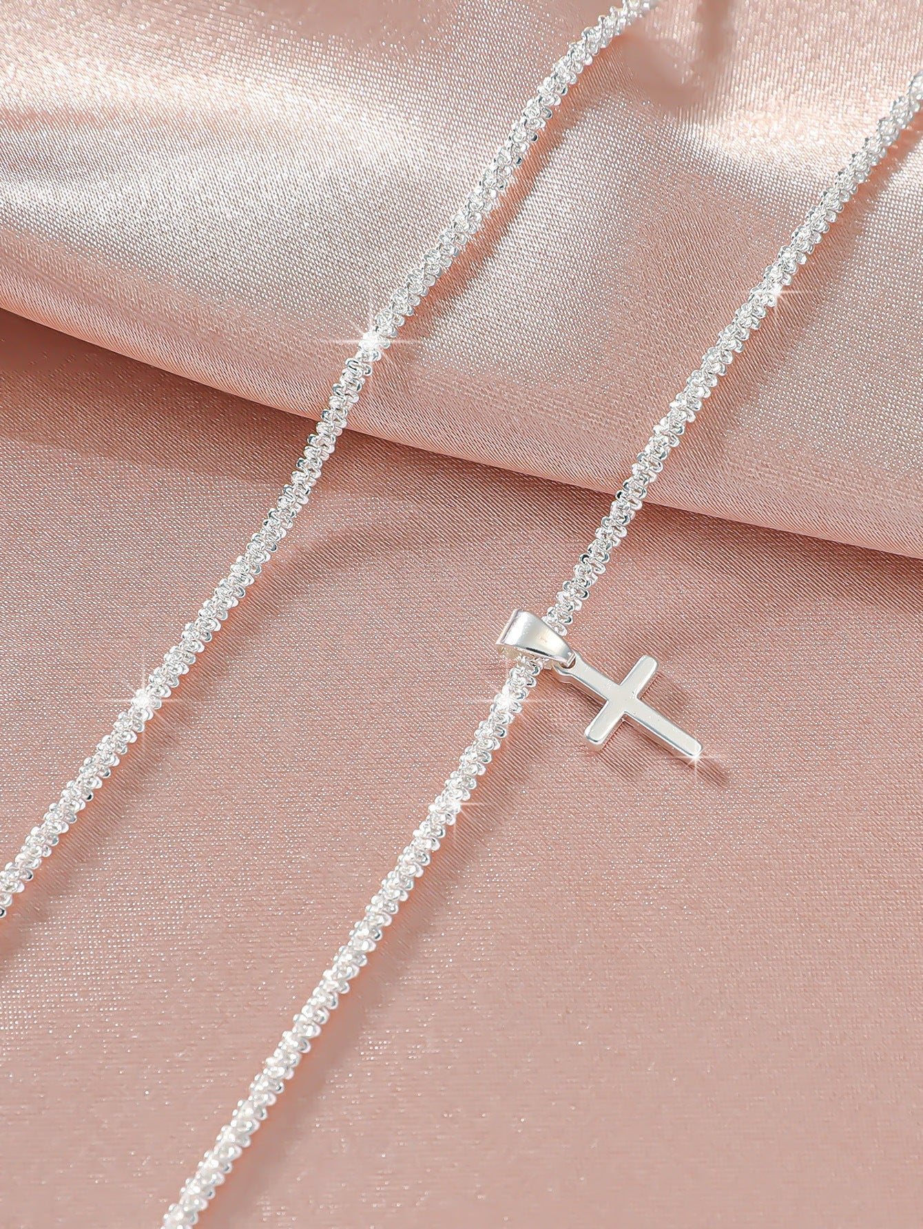 Simple Glitter Double Anklet