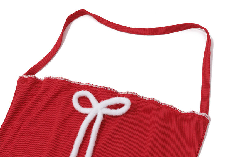 Bow String Halter Strapless Sexy Top
