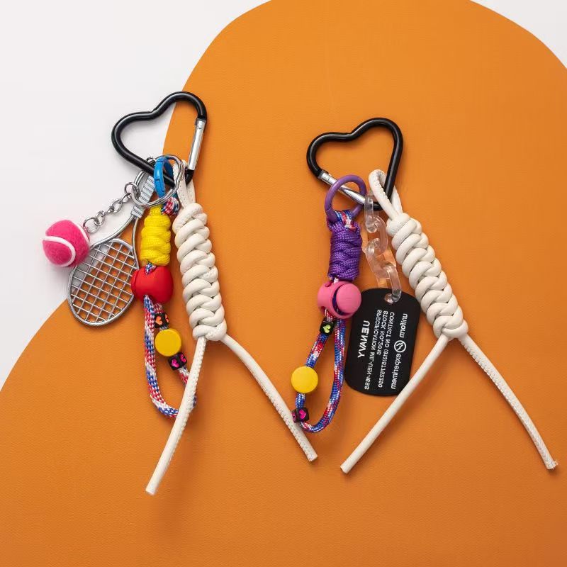 Cute Cartoon Heart Carabiner Keychain