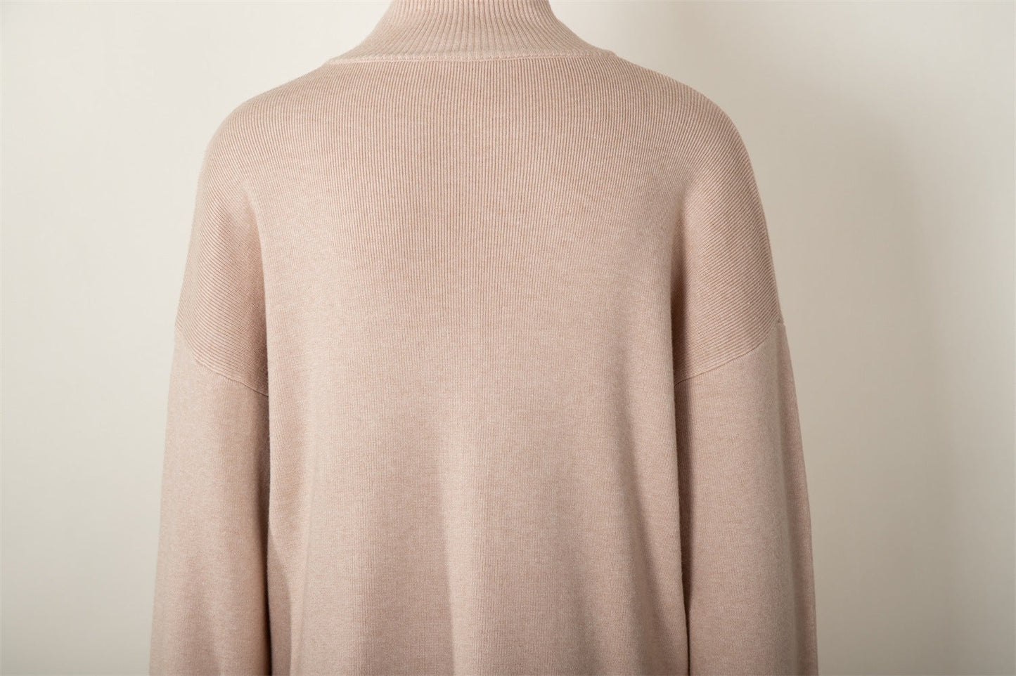 High Collar Irregular Knit Sets