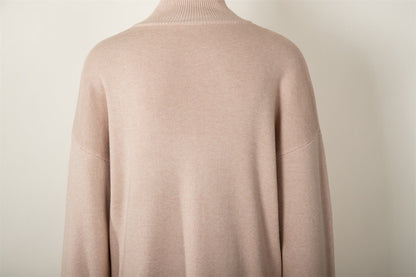 High Collar Irregular Knit Sets