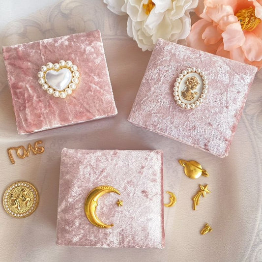 Pink Plush Portable Jewelry Case