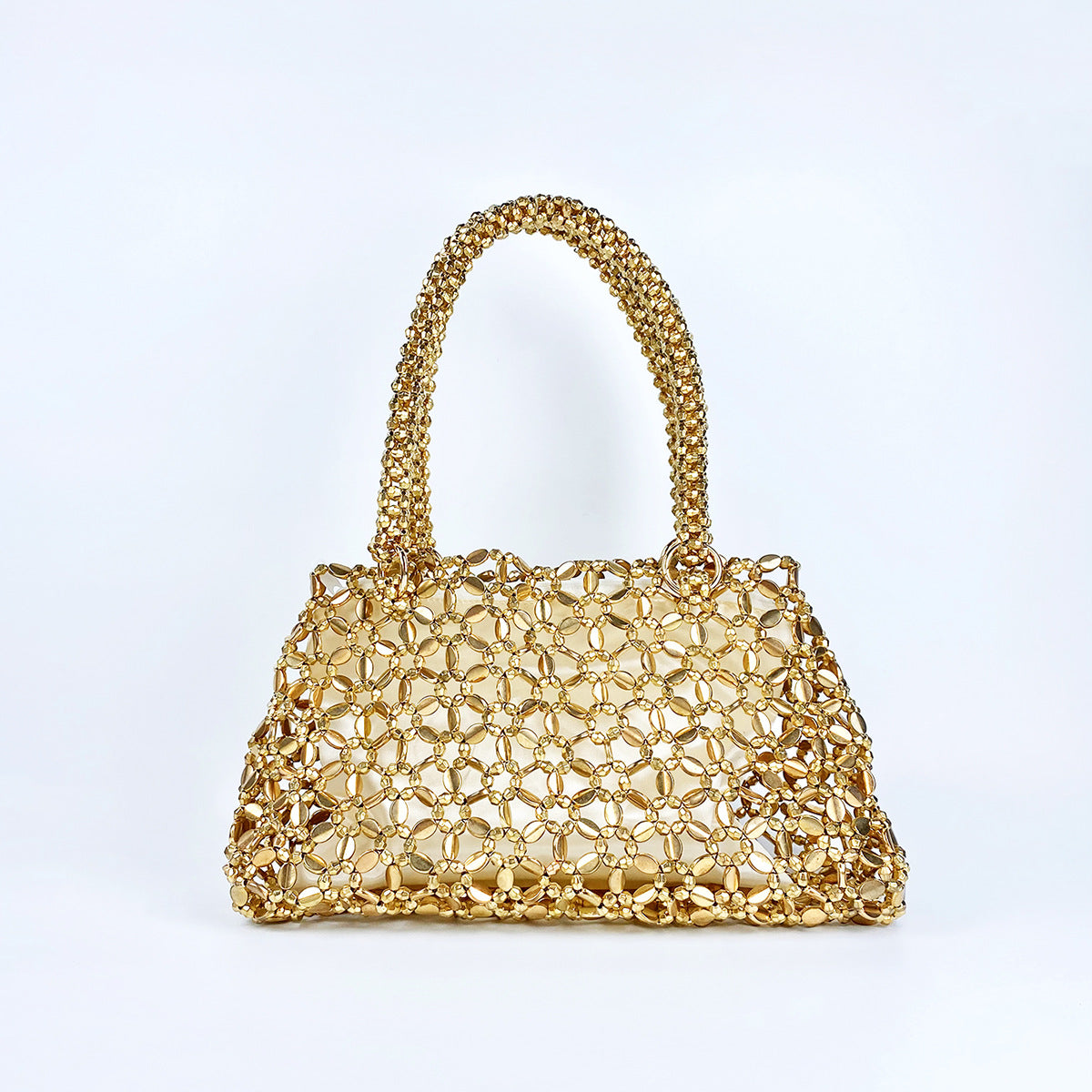 Hollow Out Sparkling Beads Handbags
