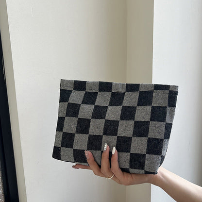 Simple Shining Large Capacity Portable Cosmetic Bag