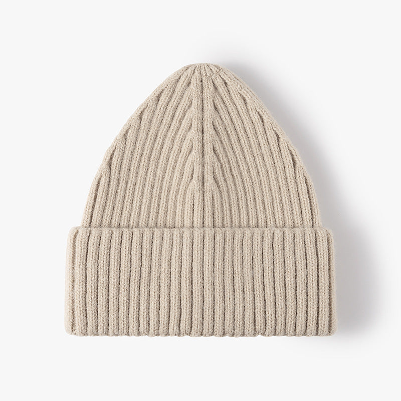 Solid Color Warm Knit Beanie