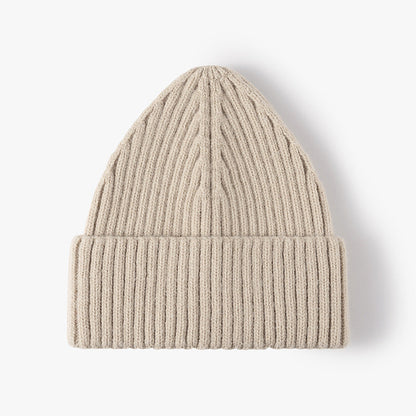 Solid Color Warm Knit Beanie