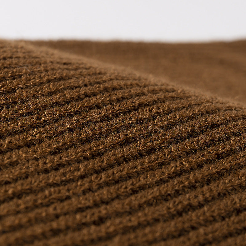 Solid Color Outdoors Thick Knit Beanie