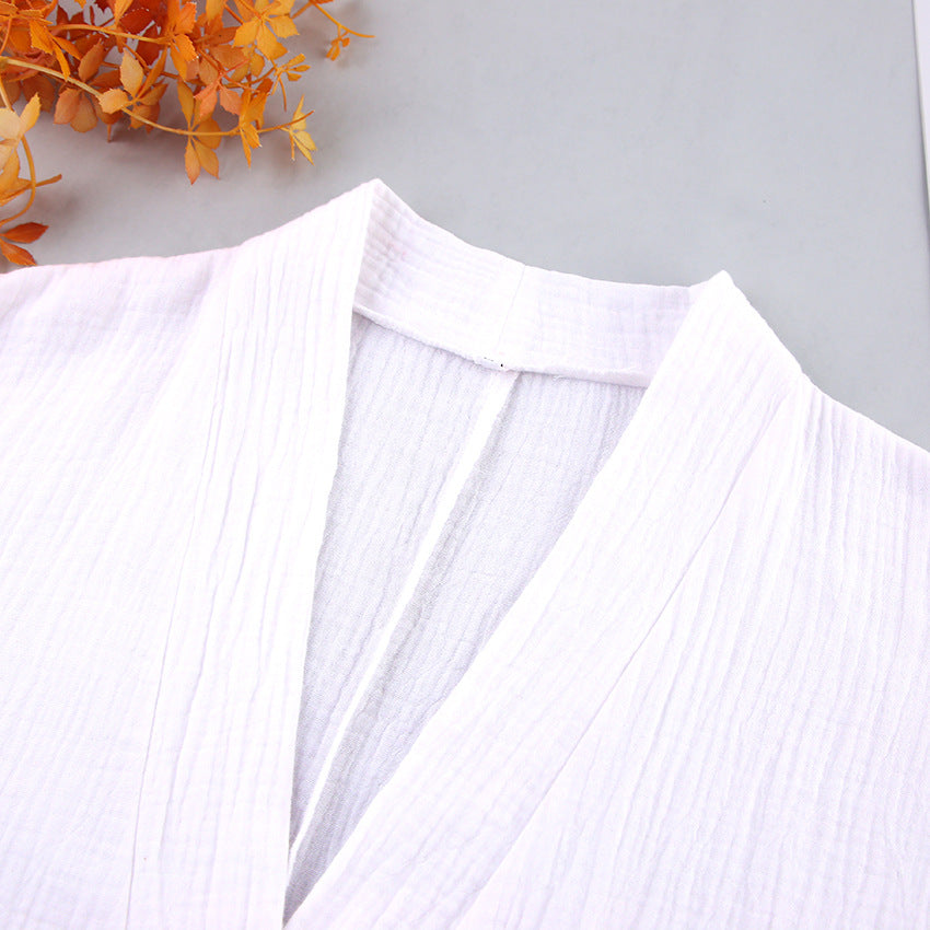 Flounce Solid Colid Sleepwear Sets