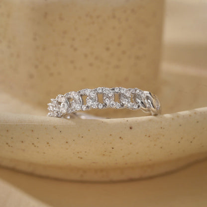 Zircon Adjustable Fine Layered Rings