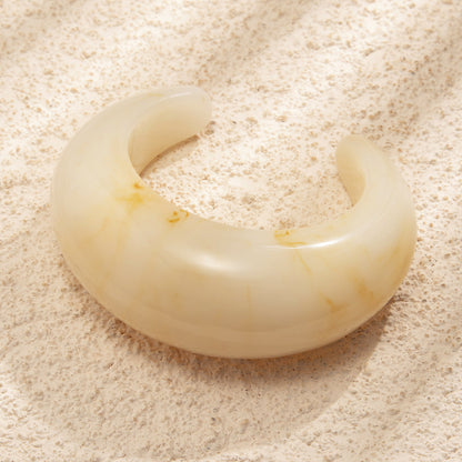 Layered Acrylic Resin Open Bracelets