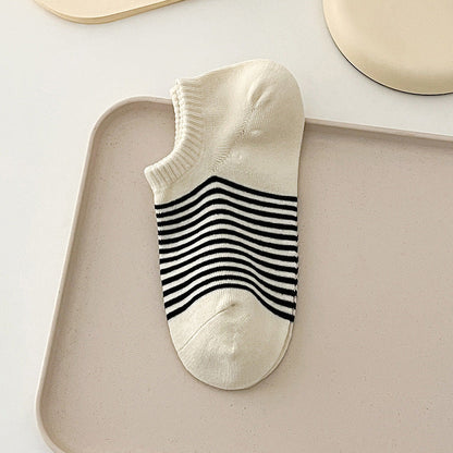 Striped Candy Color Low Ankle Socks