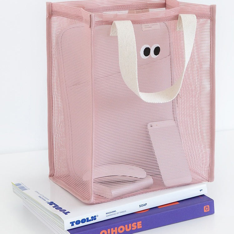 Eyes Large Capacity Mesh Handbags