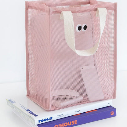 Eyes Large Capacity Mesh Handbags