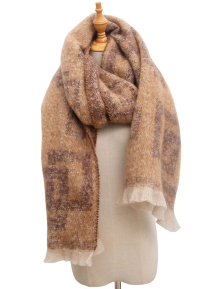 Plaid Vintage Print Scarves