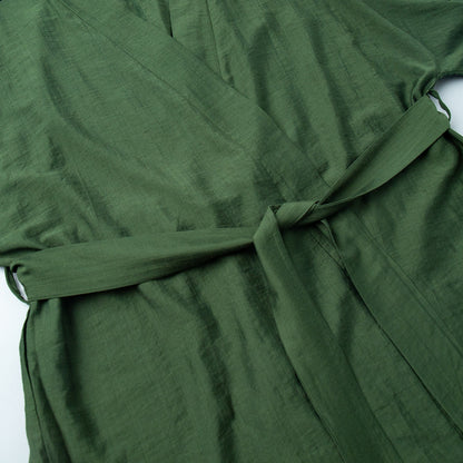 Casual Kimono Robe Pajamas Set With Belt