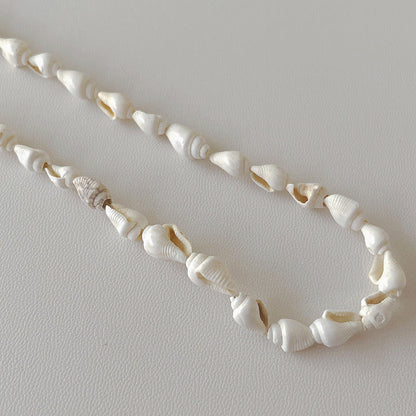 Minimalist  Natural Shell Handmade Choker Necklace