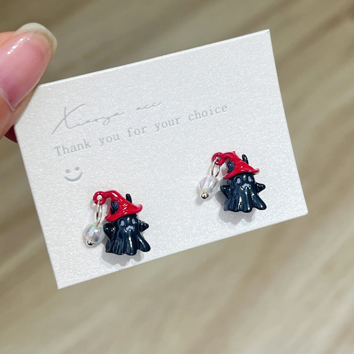 Cute Halloween Mini Ghost Stud Earrings