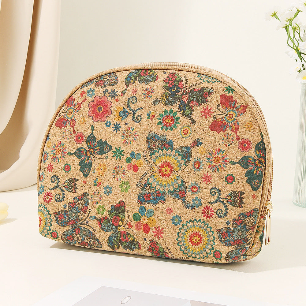 Bohemian Large Half-Moon Cosmetic Bag