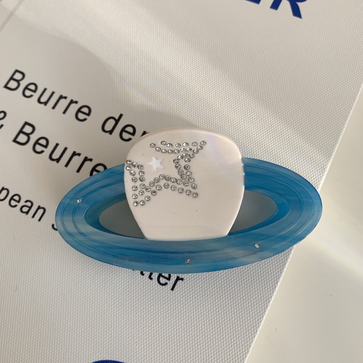 Sweet Star Rhinestone Geometric Hair Claw