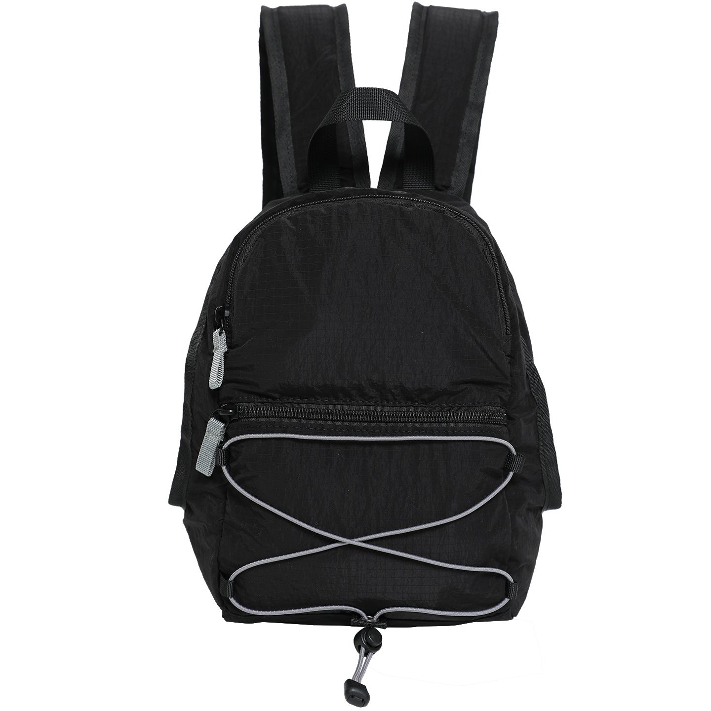 Color Block Simple Zipper Closure Mini Backpack