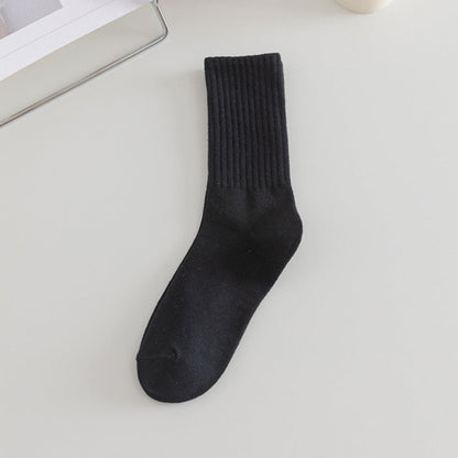 Solid Color Simple Ripped Socks