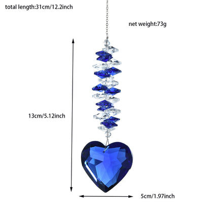 Love Irregular Crystal Home Hangings