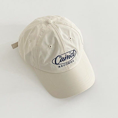 Solid Color Letter Embroidered Baseball Cap