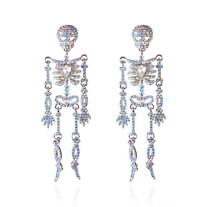 Halloween Shiny Rhinestone Drop Earrings