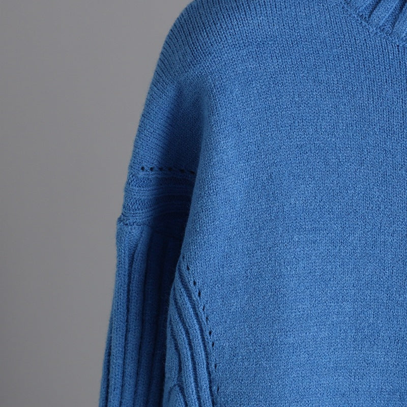 2+ Loose High Collar Knit Sets