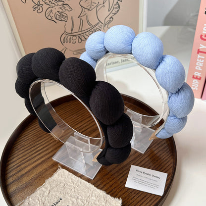 Sponge Twist Clouds Hairband