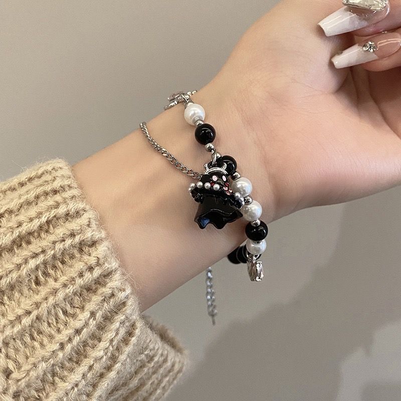 Halloween Cute Ghost Beaded Chain Bracelets