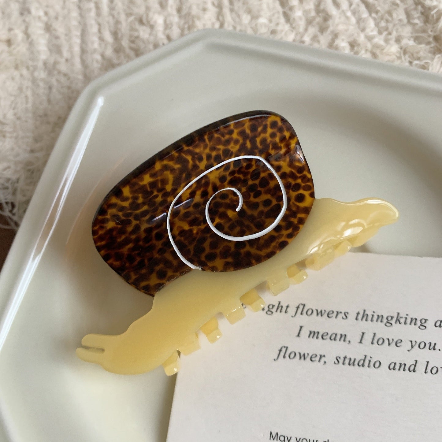 Sunflower Pentagram Claw Clip